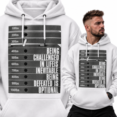 BLUZA Z KAPTUREM NA SIŁOWNIĘ DEFEATEDISOPTIONAL